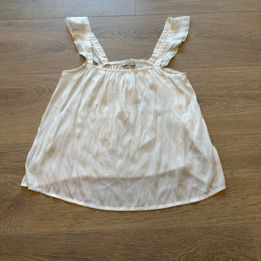 PLENTY MONK & LOU FLOWY TOP IN XXS WHITE